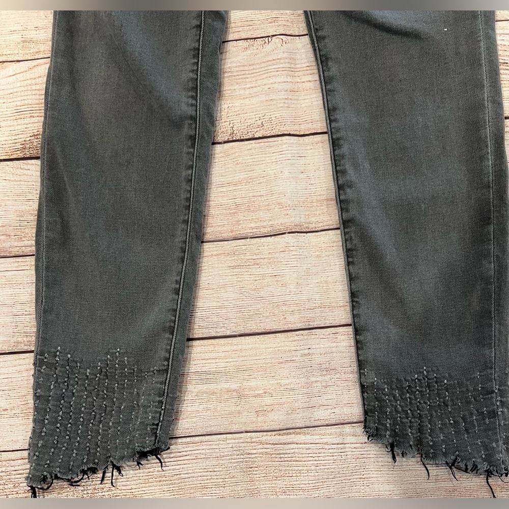 Sam Edelman The Kitten Mid Rise Skinny Ankle Jeans Gray Denim Womens Size 27 - Picture 2 of 9